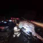 VEÍCULO TOMBA APÓS COLISÃO NA RODOVIA FERNÃO DIAS (VIDEO)