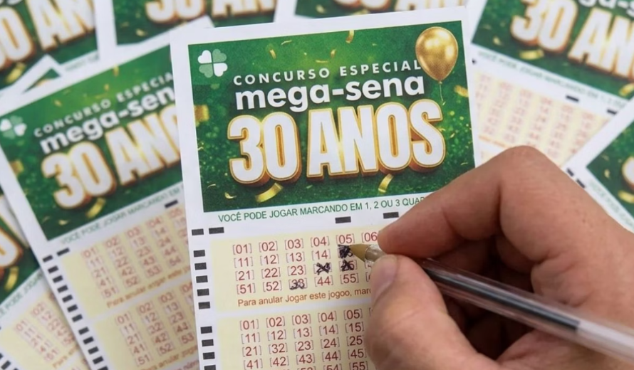 mega sena de 30 anos sorteará meio bilhão